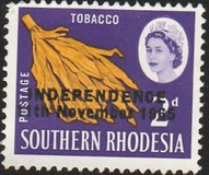 [Issues of South Rhodesia Overprinted "INDEPENDENCE 11th November 1965", type I]