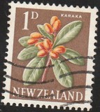 [Motivi locali - Fiori - Filigrana: NZ e stella multiple - Tipografia: De La Rue & Co. Ltd., Scrivi GS]