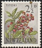 [Motivi locali - Fiori - Filigrana: NZ e stella multiple - Tipografia: De La Rue & Co. Ltd., Scrivi GU]