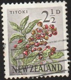 [Motivi locali - Fiori - Filigrana: NZ e stella multiple - Tipografia: De La Rue & Co. Ltd., Scrivi GU]
