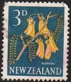 [Motivi locali - Fiori - Filigrana: NZ e stella multiple - Tipografia: De La Rue & Co. Ltd., Scrivi GV]