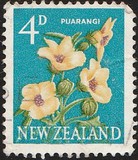 [Motivi locali - Fiori - Filigrana: NZ e stella multiple - Tipografia: De La Rue & Co. Ltd., Scrivi GW]
