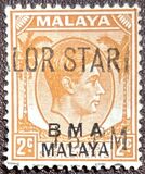 [Straits Settlements Postage Stamps Overprinted "B M A MALAYA" in Black or Red Colour, type A1]