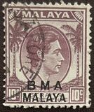 [Straits Settlements Postage Stamps Overprinted "B M A MALAYA" in Black or Red Colour, տեսակ A6]