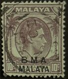 [Straits Settlements Postage Stamps Overprinted "B M A MALAYA" in Black or Red Colour, տեսակ A6]