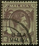 [Straits Settlements Postage Stamps Overprinted "B M A MALAYA" in Black or Red Colour, տեսակ A6]