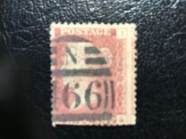 [Queen Victoria - Colored Control Letters in Corners, प्रकार I]