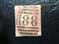 [Queen Victoria - Colored Control Letters in Corners, प्रकार I]