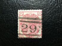 [Queen Victoria - Colored Control Numbers in Corners, प्रकार W]