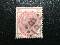 [Queen Victoria - Colored Control Numbers in Corners, प्रकार W]