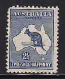 [Definitive Issues - Kangaroo and Map - Different Watermark, Scrivi A23]