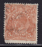[King George V - Different Watermark, type B39]
