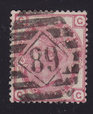 [Queen Victoria - Colored Control Numbers in Corners, प्रकार W]