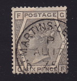 [Queen Victoria - Colored Control Numbers in Corners, प्रकार Y1]