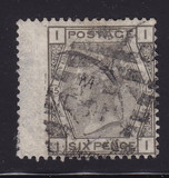 [Queen Victoria - Colored Control Numbers in Corners, प्रकार Y1]