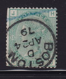 [Queen Victoria - Colored Control Numbers in Corners, प्रकार AA]