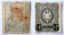 [German Empire Postage Stamps Surcharged, type A4]