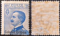 [King Victor Emmanuel III of Italy - Italian Postage Stamps Overprinted "Colonia Eritrea", 类型 H2]