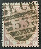 [Queen Victoria - Colored Control Numbers in Corners, tip V]
