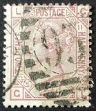 [Queen Victoria - Colored Control Numbers in Corners, tip V]