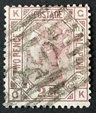 [Queen Victoria - Colored Control Numbers in Corners, tip V]