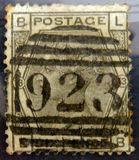 [Queen Victoria - Colored Control Numbers in Corners, प्रकार Y1]