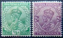 [King George V, 1865-1936 - Inscription "INDIA POSTAGE", тип XAZ]