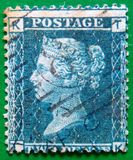 [Queen Victoria - Colored Control Letters in Corners, type J]