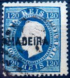 [King Luis I - Portuguese Postage Stamps Overprinted, MADEIRA, type B7]