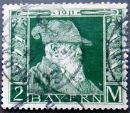 [The 90th Anniversary of the Birth of Prince Luitpold - Type I: Small 9 and no Foot on 1 in "1911". Type II: Large 9 and Foot on 1 in "1911", type H2]