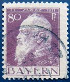 [The 90th Anniversary of the Birth of Prince Luitpold - Type I: Small 9 and no Foot on 1 in "1911". Type II: Large 9 and Foot on 1 in "1911", tip G8]