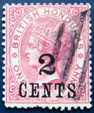 [Queen Victoria Surcharged in London. "CENTS" Tall & Slim. See also No.14-19, type D]