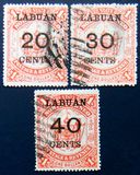 [North Borneo Postage Stamps Surcharged, type K]
