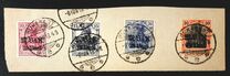 [German Empire Postage Stamps Surcharged & Overprinted "M.V.i.R.", type B]