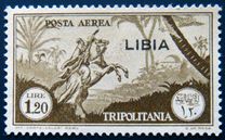 [Airmail - Italian Tripolitania Stamps Overprinted "LIBIA", type AN3]