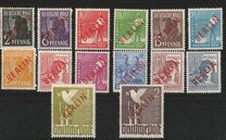 [BERLIN in Red Overprint on "Allied Occupation Zone" Stamps, Typ B]