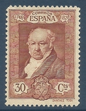 [The 100th Anniversary of the Death of Francisco de Goya, 1746-1828 - Inscription "1746 - CORREOS ESPANA - 1828", type CO7]