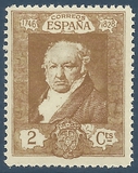 [The 100th Anniversary of the Death of Francisco de Goya, 1746-1828 - Inscription "1746 - CORREOS ESPANA - 1828", type CO1]