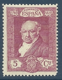 [The 100th Anniversary of the Death of Francisco de Goya, 1746-1828 - Inscription "1746 - CORREOS ESPANA - 1828", 類型 CO2]