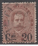 [King Umberto I - Surcharged, type X1]