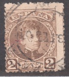 [King Alfonso XIII - Blue Control Numbers on Backside, type AT]