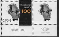 [The 100th Anniversary of the Birth of Voldemar Panso, 1920-1977, type BDO]
