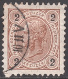 [Emperor Franz Josef I, 1830-1916 - Granite Paper. Numerals in Black, type N1]