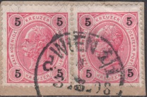 [Emperor Franz Josef I, 1830-1916 - Granite Paper. Numerals in Black, type N3]