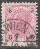[Emperor Franz Josef I, 1830-1916 - Granite Paper. Numerals in Black, type N3]
