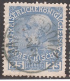 [The 60th Anniversary of the Reign of Emperor Franz Josef II. Normal Paper without Varnish Bars, Tip Y8]