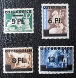 [German Empire Postage Stamps Overprinted "ÖSTEREICH" & Surcharged, tip HO]