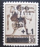 [Italian Postage Stamps Overprinted "1. V. 1945 TRIESTE * TRST" & Surcharged, type C1]