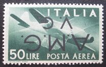 [Airmail - Italian Stamps Overprinted "A.M.G.V.G.", type A31]