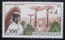 [Airmail - Local Motive with Flora and Fauna, type JD]